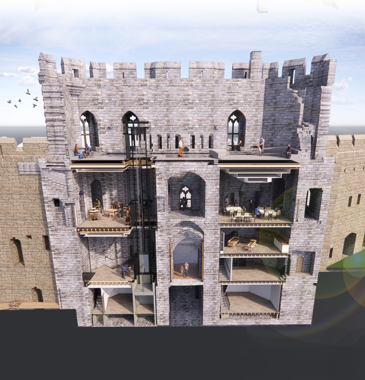 Kings Gate project to unlock Caernarfon Castle receives planning