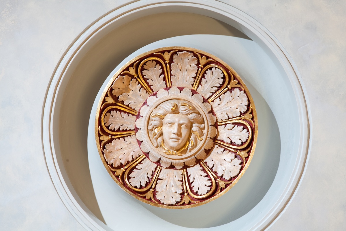 Gallery ceiling rose fully restored